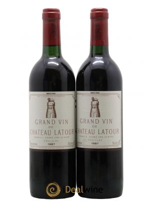 Château Latour 1er Grand Cru Classé 1987 - Lot de 2 Bottles