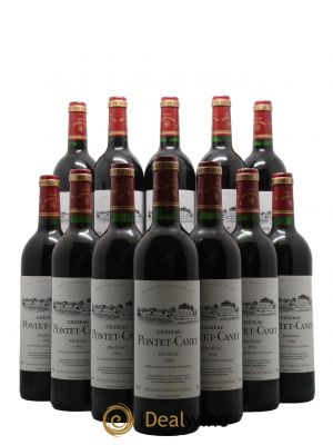 Bottles Château Pontet Canet 5ème Grand Cru Classé 1996 - Lot de 12 Bottles