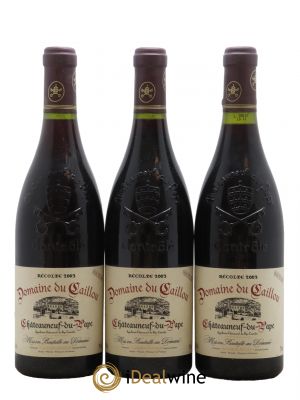 Châteauneuf-du-Pape Domaine Le Clos Du Caillou  2003 - Lotto di 3 Bottiglie