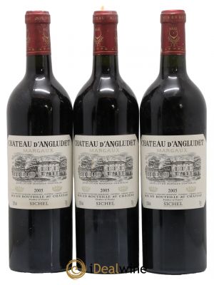 Château d'Angludet Cru Bourgeois  2005 - Lot of 3 Bottles