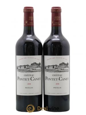 Château Pontet Canet 5ème Grand Cru Classé  2011 - Lot of 2 Bottles