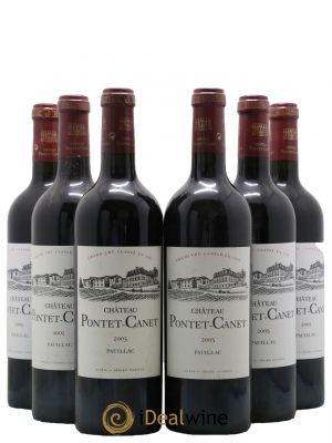 Château Pontet Canet 5ème Grand Cru Classé 2005 - Lot de 6 Bottles