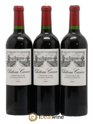 Château Canon 1er Grand Cru Classé B 2019 - Lot de 3 Bottles