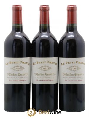 Le Petit Cheval Second Vin  2008 - Lot of 3 Bottles