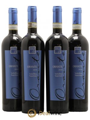 Nebbiolo Valtellina Superiore Orante Cantina Menegola 2018 - Lot de 4 Bottiglie