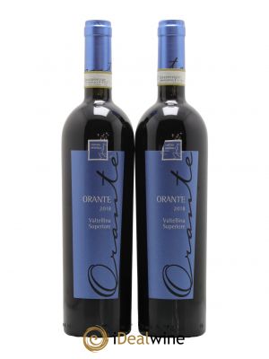 Nebbiolo Valtellina Superiore Orante Cantina Menegola 2018 - Lot de 2 Bottiglie