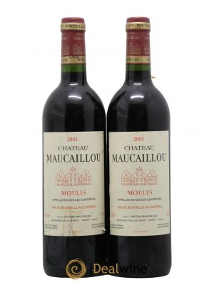 Château Maucaillou 2003 - Lot de 2 Bottles