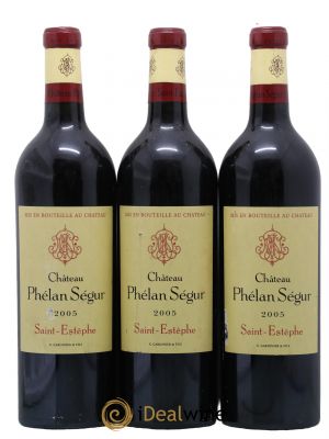 Château Phélan Ségur  2005 - Lot of 3 Bottles