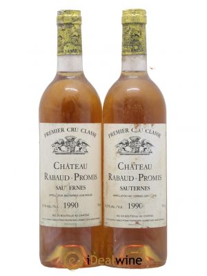 Château Rabaud Promis 1er Grand Cru Classé  1990 - Lot of 2 Bottles