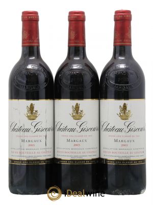 Château Giscours 3ème Grand Cru Classé 2003 - Lot de 3 Bottles