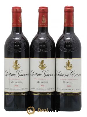 Château Giscours 3ème Grand Cru Classé 2005 - Lot de 3 Bottles
