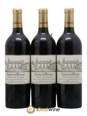 Château de Pressac Grand Cru Classé  2015 - Lot of 3 Bottles