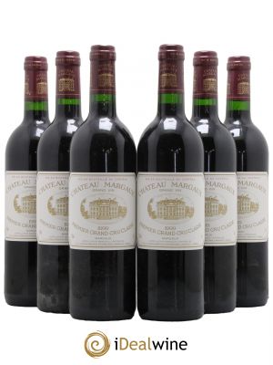 Château Margaux 1er Grand Cru Classé 1999 - Lot de 6 Bottles
