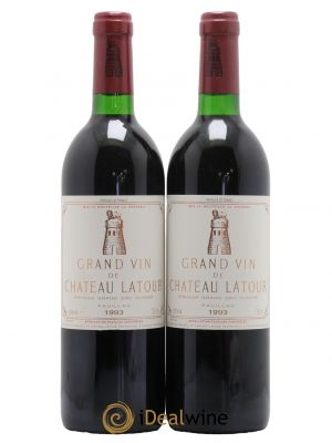 Château Latour 1er Grand Cru Classé 1993 - Lot de 2 Bottles