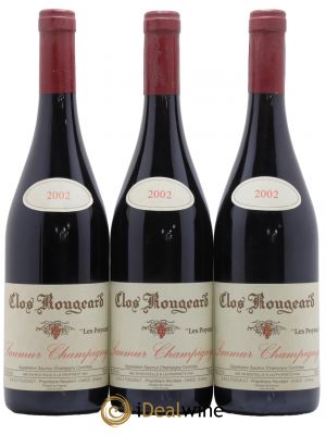 Saumur-Champigny Les Poyeux Clos Rougeard  2002 - Lot of 3 Bottles