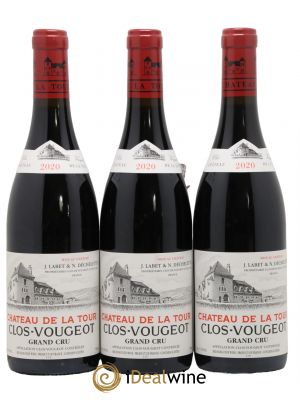 Clos de Vougeot Grand Cru Château de La Tour 2020 - Lot de 3 Bottles