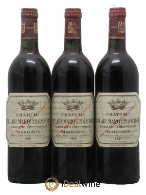 Château Bel Air Marquis d'Aligre 1985 - Lot de 3 Bottles