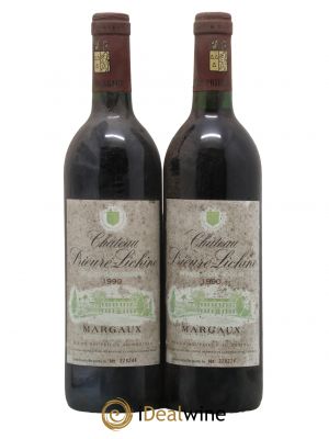 Château Prieuré Lichine 4ème Grand Cru Classé 1990 - Lot de 2 Bottles
