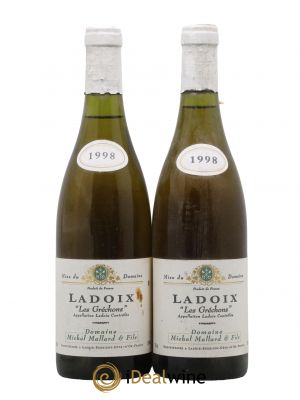 Ladoix Les Gréchons Domaine Michel Mallard 1998 - Lot of 2 Bottles