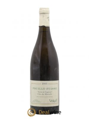 Pouilly-Fuissé Terroir de Vergisson Clos du Martelet Domaine Verget 2005 - Lot de 1 Bottle