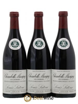 Chambolle-Musigny 1er Cru Les Charmes Louis Latour 2009 - Lot de 3 Bottles