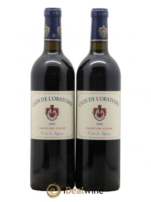 Clos de l'Oratoire Grand Cru Classé  2003 - Lot of 2 Bottles
