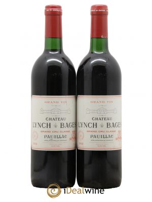 Château Lynch Bages 5ème Grand Cru Classé 1990 - Lot de 2 Bottles