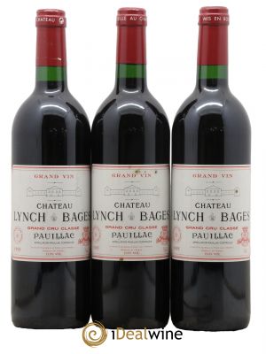 Château Lynch Bages 5ème Grand Cru Classé 1995 - Lot de 3 Bottles