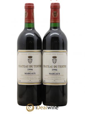 Château du Tertre 5ème Grand Cru Classé 1996 - Lot de 2 Bottles