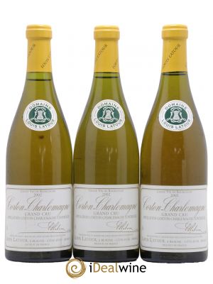 Corton-Charlemagne Grand Cru Louis Latour 2002 - Lot de 3 Bottles
