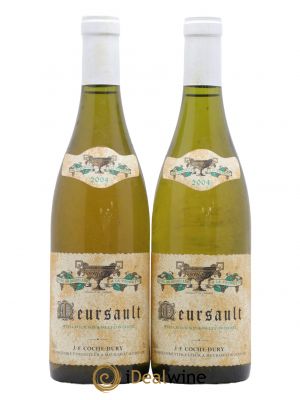 Meursault Coche Dury (Domaine)  2004 - Lot of 2 Bottles