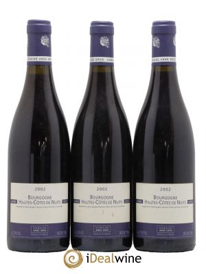 Hautes-Côtes de Nuits Anne Gros 2002 - Lot de 3 Bottles