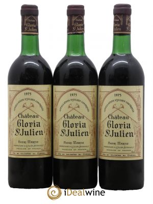 Château Gloria  1975 - Lot of 3 Bottles