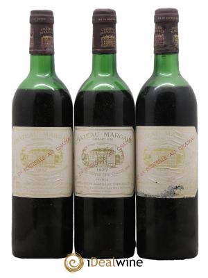 Château Margaux 1er Grand Cru Classé 1977 - Lot de 3 Bottles
