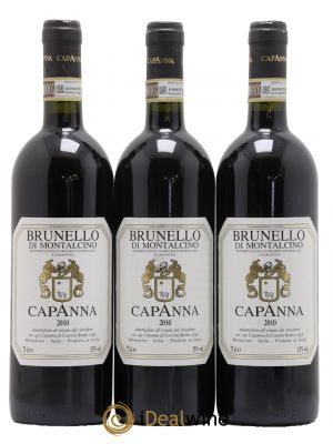 Brunello di Montalcino DOCG Capanna 2010 - Lot of 3 Bottles