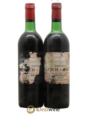 Château Lynch Bages 5ème Grand Cru Classé  1975 - Lot of 2 Bottles