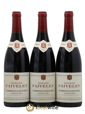 Chambertin Clos de Bèze Grand Cru Faiveley  2009 - Lot of 3 Bottles