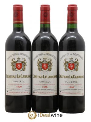 Château la Cabanne 1998 - Lot de 3 Bottles