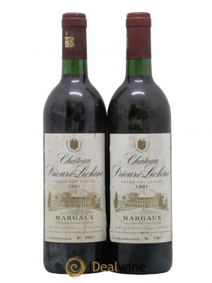 Château Prieuré Lichine 4ème Grand Cru Classé  1991 - Lot of 2 Bottles