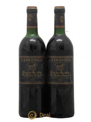 Château Clos des Jacobins Grand Cru Classé  1985 - Lot of 2 Bottles