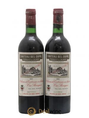 Château Bel Orme Tronquoy de Lalande Cru Bourgeois 1982 - Lot de 2 Bottles