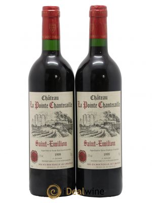 Saint-Émilion Château la Pointe Chantecaille 1999 - Lot of 2 Bottles