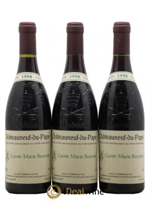 Châteauneuf-du-Pape Marie Beurrier Henri Bonneau & Fils  1998 - Lot of 3 Bottles