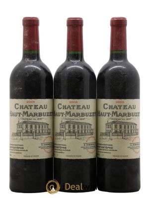 Château Haut Marbuzet 2005 - Lot de 3 Flaschen