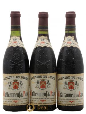 Châteauneuf-du-Pape Domaine du Pégau Cuvée Réservée Paul et Laurence Féraud  1990 - Lot of 3 Bottles
