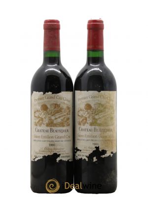 Château Beauséjour (Duffau-Lagarrosse) 1er Grand Cru Classé B 1990 - Lot de 2 Bottles