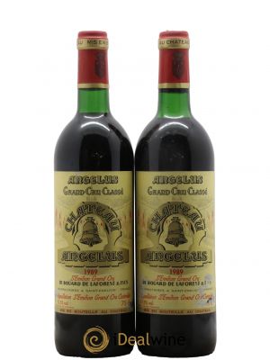 Château Angélus 1er Grand Cru Classé A 1989 - Lot de 2 Bottiglie