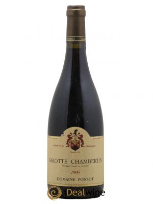 Griotte-Chambertin Grand Cru Ponsot (Domaine)  2006 - Lot of 1 Bottle