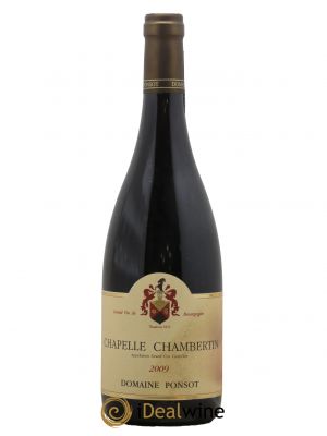 Chapelle-Chambertin Grand Cru Ponsot (Domaine) 2009 - Lot de 1 Bottiglia