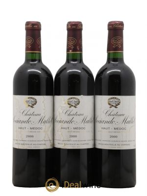 Château Sociando Mallet  2000 - Lot of 3 Bottles